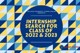Internship search for class of 2022 and 2023